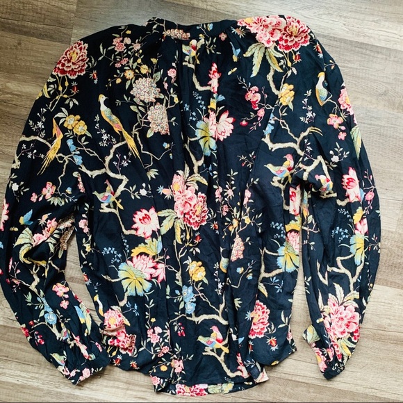 GP & J Baker for H&M EUC Floral Blouse 10 - Picture 4 of 5